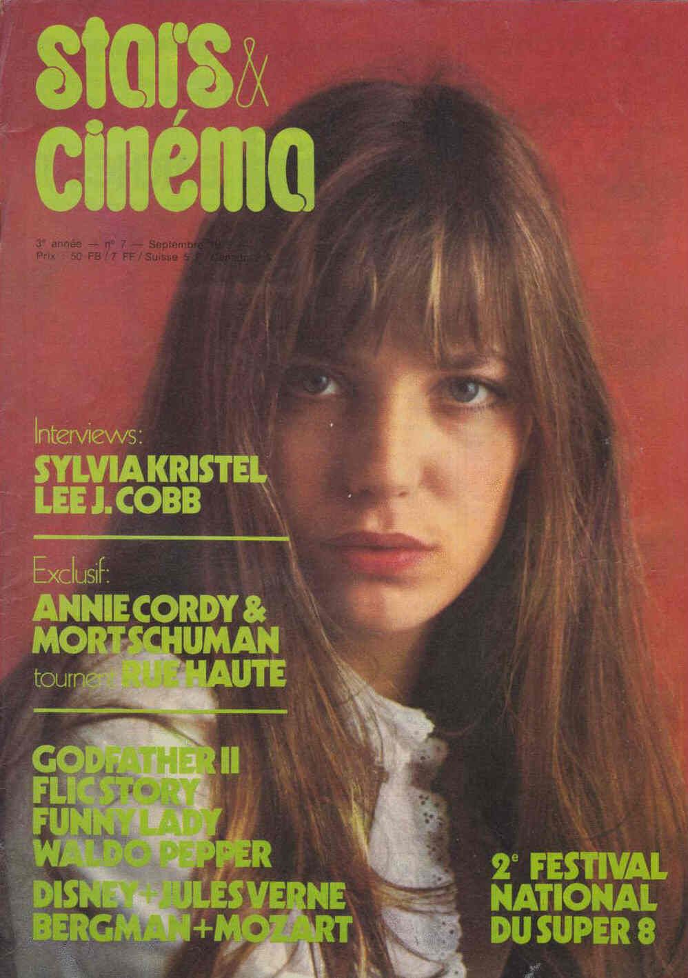 STARS AND CINEMA magazine side cover  September 1975