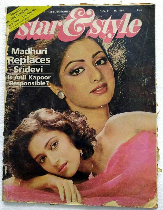 STAR AND STYLE magazine side cover 6 November 1987