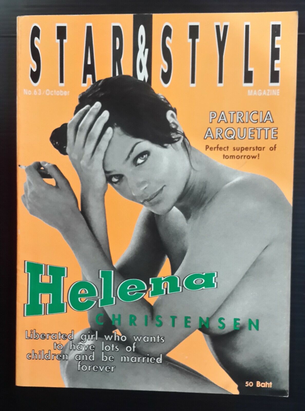 STAR AND STYLE (THAI) magazine side cover Issue 63  October 1995