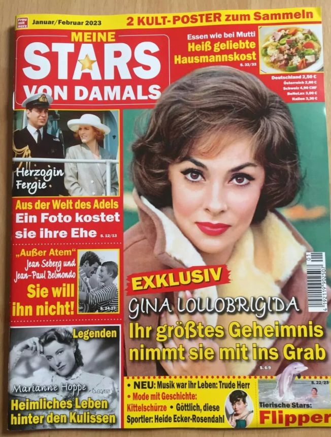 MEINE STARS VON DAMALS magazine side cover  January/February 2023