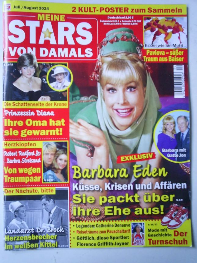 MEINE STARS VON DAMALS magazine side cover  July/August 2024