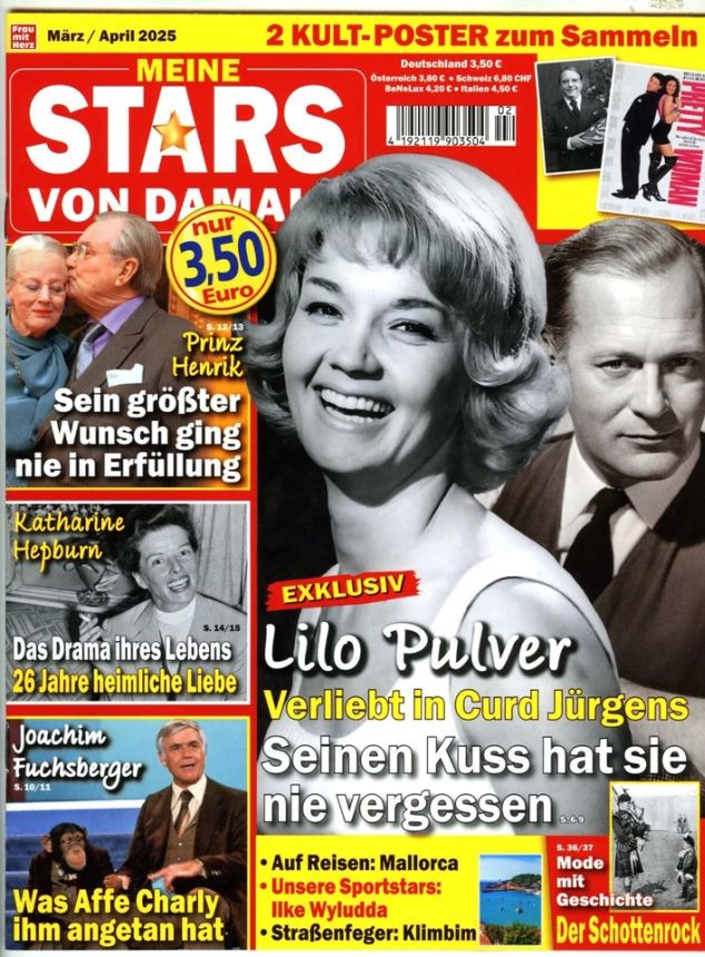 MEINE STARS VON DAMALS magazine side cover  March/April 2025