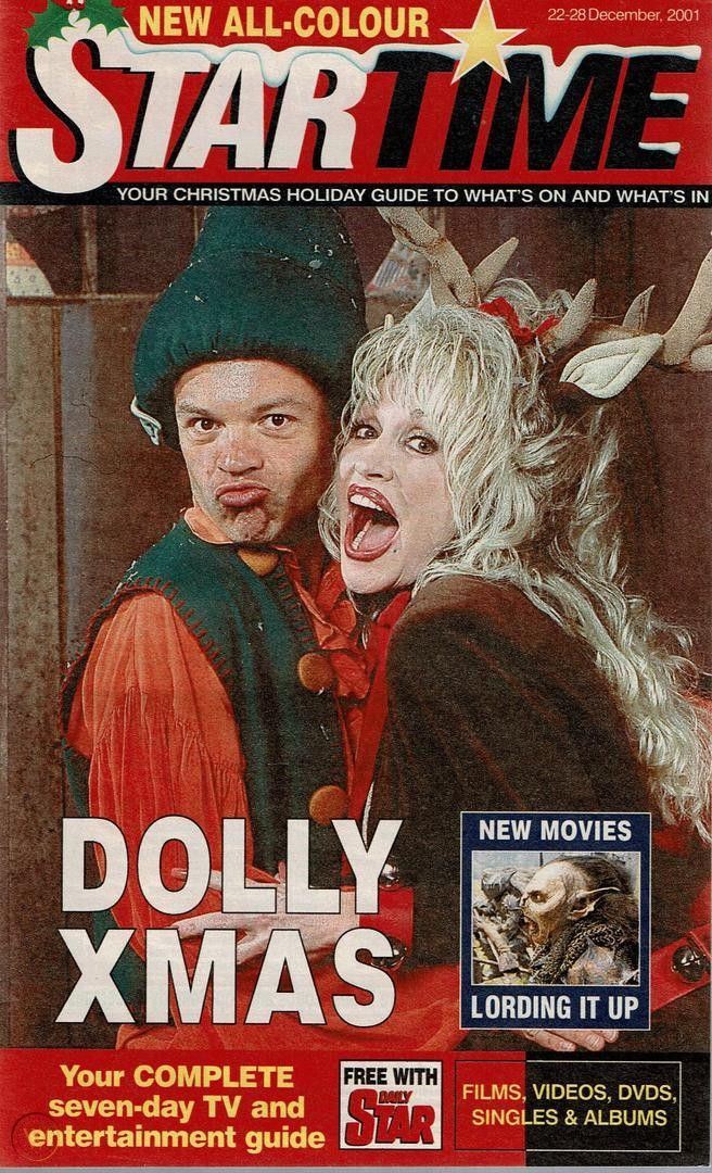 STAR TIME (UK) magazine side cover 22 December 2001