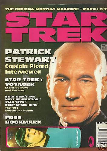 STAR TREK MAGAZINE (UK) magazine side cover Issue 1 March 1995