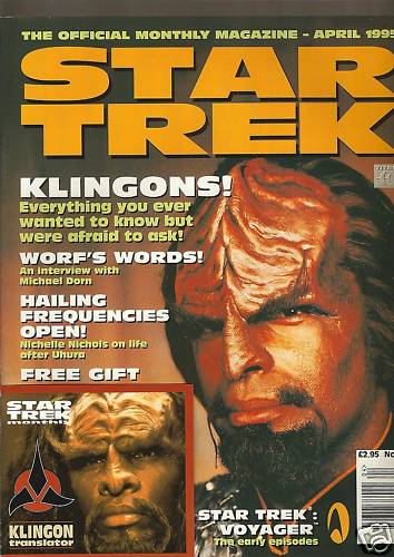 STAR TREK MAGAZINE (UK) magazine side cover Issue 2 April 1995