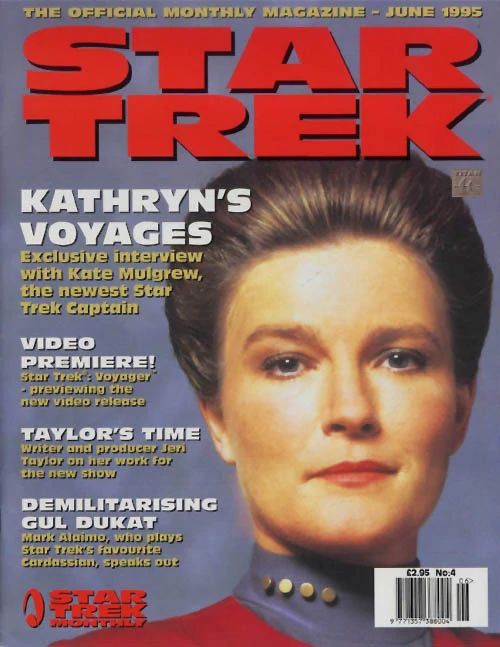 STAR TREK MAGAZINE (UK) magazine side cover Issue 4 June 1995