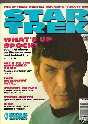 STAR TREK MAGAZINE (UK) magazine side cover Issue 6 August 1995