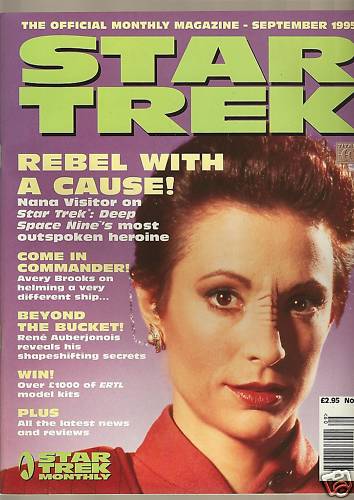 STAR TREK MAGAZINE (UK) magazine side cover Issue 7 September 1995