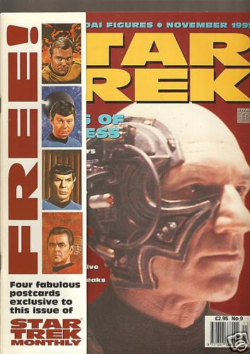 STAR TREK MAGAZINE (UK) magazine side cover Issue 9 November 1995