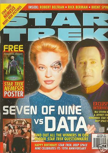 STAR TREK MAGAZINE (UK) magazine side cover Issue 101 February 2003
