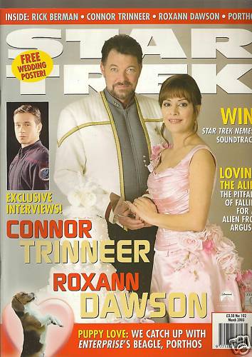 STAR TREK MAGAZINE (UK) magazine side cover Issue 102 March 2003