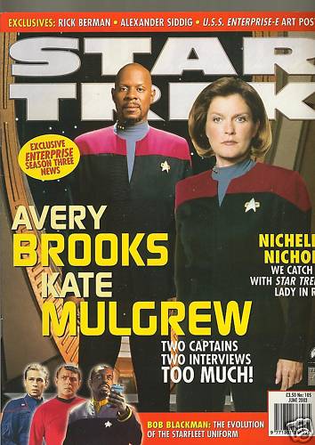 STAR TREK MAGAZINE (UK) magazine side cover Issue 105 June 2003