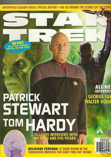 STAR TREK MAGAZINE (UK) magazine side cover Issue 107 August 2003