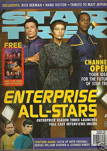 STAR TREK MAGAZINE (UK) magazine side cover Issue 109 October 2003