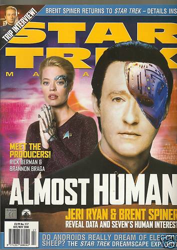 STAR TREK MAGAZINE (UK) magazine side cover Issue 117 October/November 2004