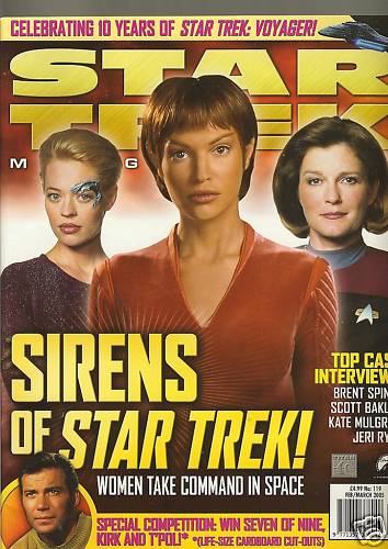 STAR TREK MAGAZINE (UK) magazine side cover Issue 119 February/March 2005