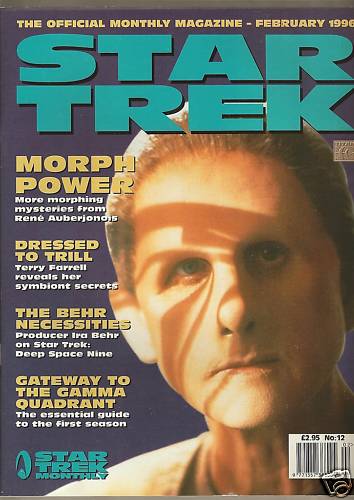 STAR TREK MAGAZINE (UK) magazine side cover Issue 12 February 1996