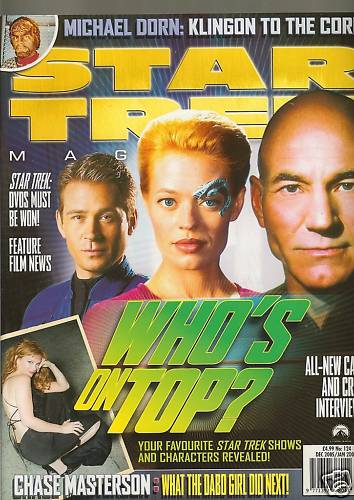STAR TREK MAGAZINE (UK) magazine side cover Issue 124 Dec./January 2006
