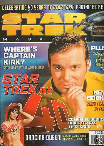 STAR TREK MAGAZINE (UK) magazine side cover Issue 125 February/March 2006