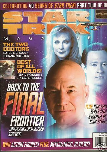 STAR TREK MAGAZINE (UK) magazine side cover Issue 126 April/May 2006
