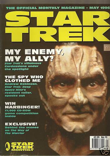STAR TREK MAGAZINE (UK) magazine side cover Issue 15 May 1996