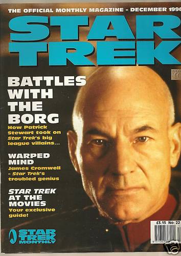 STAR TREK MAGAZINE (UK) magazine side cover Issue 22 December 1996