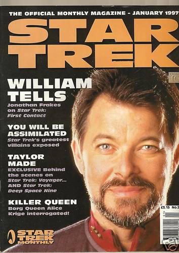 STAR TREK MAGAZINE (UK) magazine side cover Issue 23 January 1997