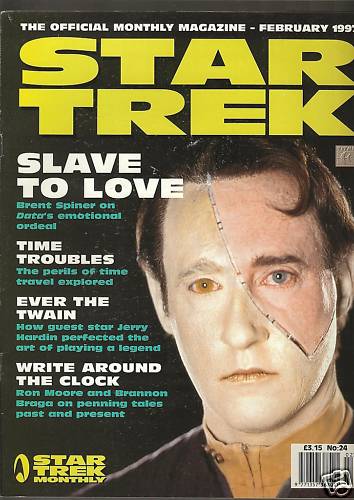 STAR TREK MAGAZINE (UK) magazine side cover Issue 24 February 1997