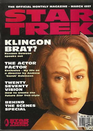 STAR TREK MAGAZINE (UK) magazine side cover Issue 25 March 1997