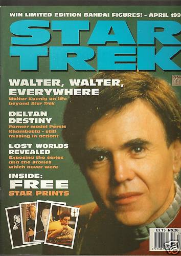 STAR TREK MAGAZINE (UK) magazine side cover Issue 26 April 1997