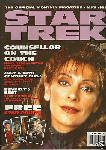 STAR TREK MAGAZINE (UK) magazine side cover Issue 27 May 1997