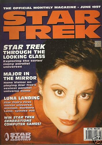 STAR TREK MAGAZINE (UK) magazine side cover Issue 28 June 1997