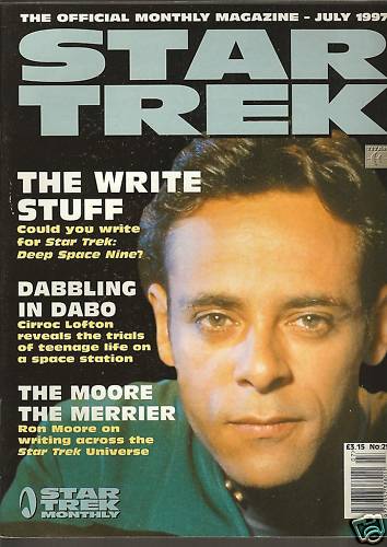 STAR TREK MAGAZINE (UK) magazine side cover Issue 29 July 1997
