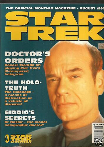 STAR TREK MAGAZINE (UK) magazine side cover Issue 30 August 1997