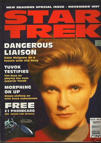 STAR TREK MAGAZINE (UK) magazine side cover Issue 33 November 1997