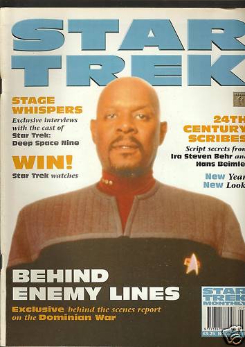 STAR TREK MAGAZINE (UK) magazine side cover Issue 35 January 1998