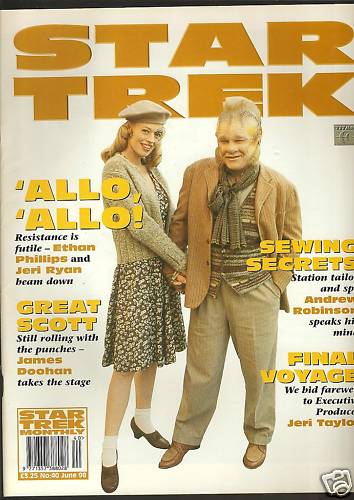 STAR TREK MAGAZINE (UK) magazine side cover Issue 40 June 1998