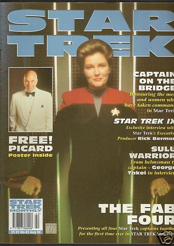 STAR TREK MAGAZINE (UK) magazine side cover Issue 42 August 1998
