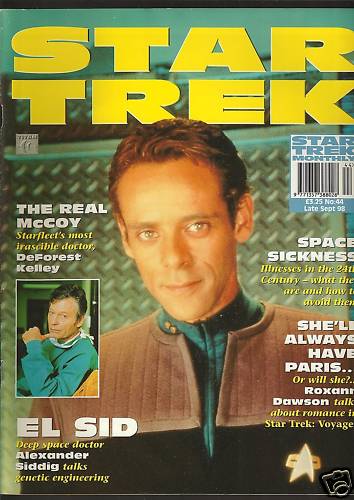 STAR TREK MAGAZINE (UK) magazine side cover Issue 44 Late September 1998
