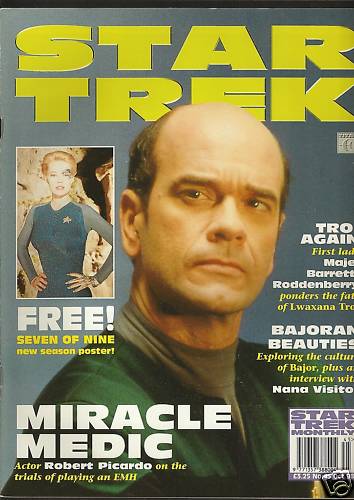 STAR TREK MAGAZINE (UK) magazine side cover Issue 45 October 1998