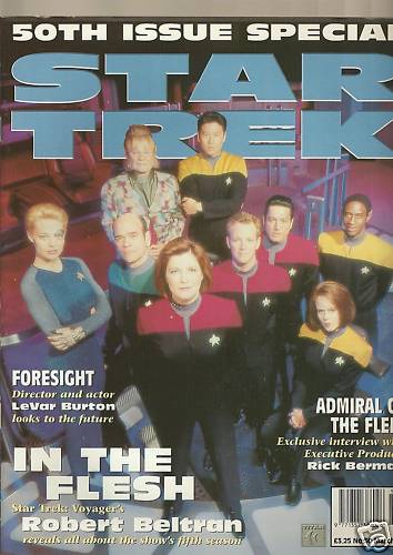 STAR TREK MAGAZINE (UK) magazine side cover Issue 50 March 1999
