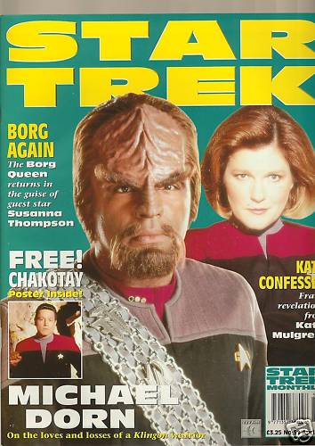 STAR TREK MAGAZINE (UK) magazine side cover Issue 51 April 1999