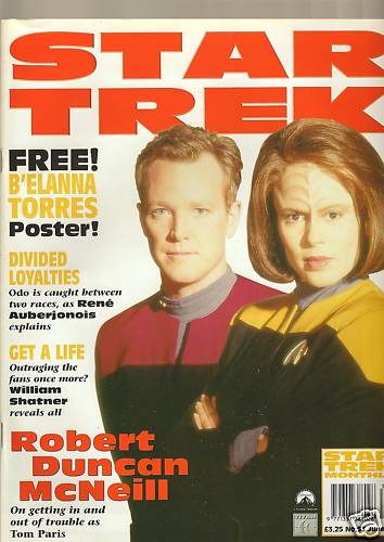 STAR TREK MAGAZINE (UK) magazine side cover Issue 53 June 1999