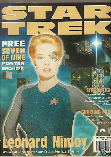 STAR TREK MAGAZINE (UK) magazine side cover Issue 57 October 1999