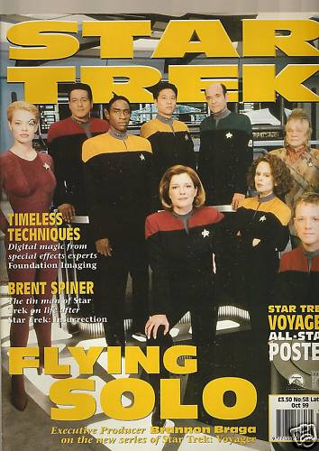 STAR TREK MAGAZINE (UK) magazine side cover Issue 58 October 1999