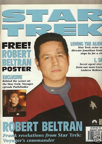 STAR TREK MAGAZINE (UK) magazine side cover Issue 61 January 2000