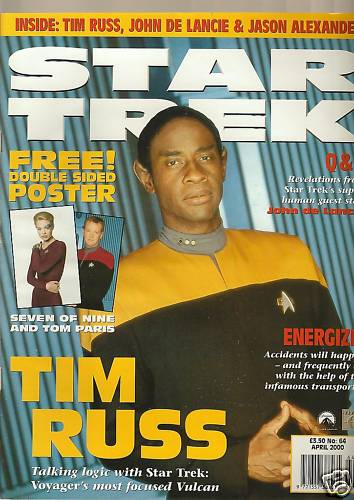 STAR TREK MAGAZINE (UK) magazine side cover Issue 64 April 2000