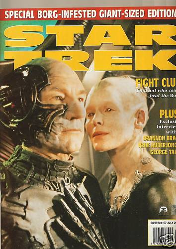 STAR TREK MAGAZINE (UK) magazine side cover Issue 67 July 2000