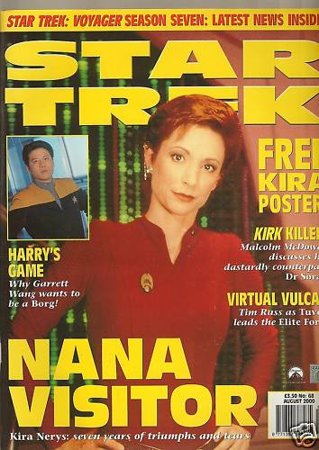 STAR TREK MAGAZINE (UK) magazine side cover Issue 68 August 2000