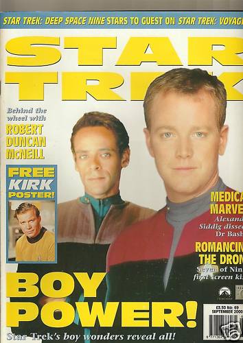 STAR TREK MAGAZINE (UK) magazine side cover Issue 69 September 2000